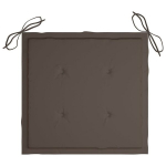 vidaXL aiatooli istmepadjad 4 tk pruunikashall 40 x 40 x 3 cm