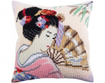 Tikkimiskomplekt padi "Ilus jaapanlanna" Collection D'Art 40x40cm