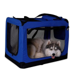 Lemmiklooma transpordikott XXL, 90 x 61 x 65 cm, sinine