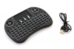 Fusion kompaktne juhtmeta klaviatuur puuteplaadiga ja 3 LED -v&auml;rvi Androidile / iOS -ile / telerile / arvutile