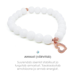K&auml;ev&otilde;ru lihvitud ahhaat ja s&uuml;da (rose gold)