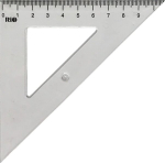 Kolmnurkne joonlaud PRATEL, 45 kraadi, 16 cm