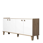Konsoollaud Kalune Design Sumer H3020, pruun / valge