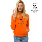 Kapuutsiga dressipluus naistele No drama Llama JS/W0245565