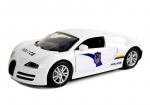 Heli- ja valgusefektidega sport politseiauto, valge