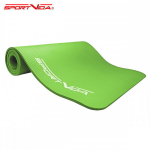 Treeningmatt SportVida NBR Thicker Non-Slip Exercise Mat 180x60x1.5 cm, roheline