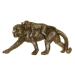 dekoratiivne figuriin fz-93395 26 x 6 x 12 cm kuldne vaik kolonialistlik