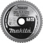 B-23086 T.C.T saeketas 136X1.1X20mm 0&deg; T56 Makita