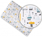 Voodilina My Baby kummiga, puuvillane, 120 x 60