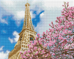 Teemantmosaiik La Tour Eiffel, 40x50