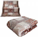 Voodikate - pleed KW-10, pruun - valge, 160 x 210 cm