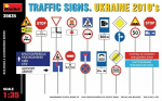 Liimitav mudel MiniArt 35635 TRAFFIC SIGNS. UKRAINE 2010's 1/35