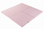 MeowBaby&reg; m&auml;ngumatt 120x120cm beebi jaoks, kokku klapitav, hele roosa