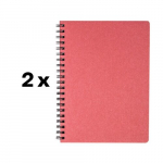 Kalender - TIMER m&auml;rkmik, spiraaliga, ilma kuup&auml;evadeta, 145 x 190 mm, 224 lehte, karbid, pappkaas, pakis 2 tk.