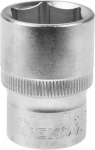Geko 1/2" 6PT meeterm&otilde;&otilde;tme pistik 27mm, 1/2 tolli, 27mm, 6 punkti, tavaline s&uuml;gavus, kroom-vanaadiumteras