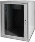 Digitus Dynamic Basic 16U 19" Wall Mounting Network Cabinet 600x450 mm Glass Door Grey DN-19 16-U-EC