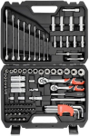 Yato t&ouml;&ouml;riistakomplekt YT-38785, 92 tk, 1/4" 6.3 mm, 3/8" 9.5 mm, 72 hammast, 40CrV, CrV 6140, CrV 50BV30, S2, AS-DRIVE