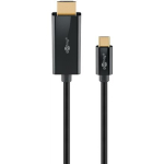 Goobay USB-C HDMI kaabel 4K 60 Hz, 75696, 1 m, 4K60Hz tugi, USB-C isane, HDMI isane