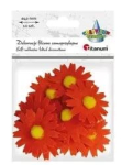 3D vildist kaunistused oranžid lilled 10tk - Titanum