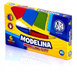 Plastiliin Astra komplekt 6 v&auml;rvi