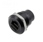 Metallist paneeli Lan Rj45 pesa, must
