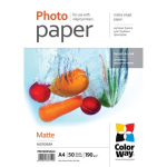 Colorway Fotopaber PM190050A4, A4, 190 g/m&sup2;, 50 lehte, matt, tindiprinter, 2880 dpi, kiiresti kuivav