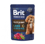 Brit Premium Lamb & Green Peas in Gravy koertele lambaliha ja roheliste hernestega, 85 g