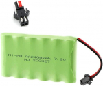1 tk 7.2V 2400mAh Ni-MH AA laetav akupakett koos sm-2P 2Pin pistikuga RC Truck autodele