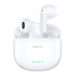 Joyroom TWS earphones wireless ENC waterproof IPX4 Bluetooth 5.3 white (JR-TL11) (White)
