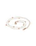 Troli Moodne kullatud jalakett Globe Rose Gold terasest