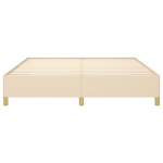 vidaXL kontinentaalvoodi, kreemjas, 160x200 cm, kangas