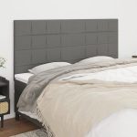 vidaXL voodipeatsid 4 tk, helehall, 90x5x78/88 cm, kangas