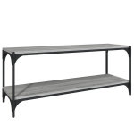 vidaXL telerikapp, hall Sonoma tamm, 100x33x41 cm, tehispuit ja teras