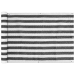 vidaXL r&otilde;dusirm HDPE, 75 x 400 cm, antratsiit ja valge