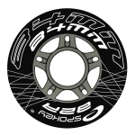 Rattad rulluiskudele Spokey PU, 84x24 mm/82A, 4 tk