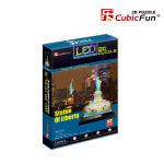 3D pusle CubicFun Vabadussammas (LED), 37-osaline