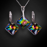 Naiste ehete komplekt &bdquo;Shimmer (Vitrail Medium)&ldquo; koos Swarovski kristallidega