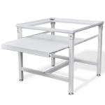 Pesumasina alusraam koos lahtik&auml;iva riiuliga, valge