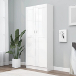 vidaXL raamaturiiul valge 82,5 x 30,5 x 185,5 cm puitlaastplaat