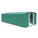 vidaXL aiakuur 257 x 580 x 181 cm metallist, roheline