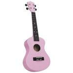 vidaXL sopran ukulele komplekt kotiga lastele roosa 23"