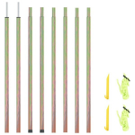 vidaXL p&auml;ikesevarju post, 2 tk, 250cm, teras, kuldne