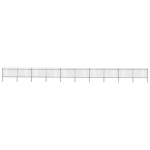 kumerate otstega aed, teras, 17 x 1,2 m, must, vidaXL, Juoda