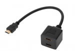 hdmi pistik-2 x pistikupesa adapter