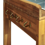 vidaXL k&ouml;&ouml;gik&auml;ru akaatsiapuidust 92 x 43,5 x 141,5 cm