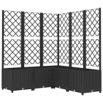vidaXL v&otilde;rega taimekast, must, 120 x 120 x 136 cm PP