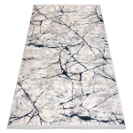 Vaip REBEC kaasaegne tupsud 51184A Marmor - kahel tasemel fliis koor / tumesinine