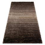 Vaip shaggy FLIM 007-B3 kaasaegne, triibuline muster - Struktuuriline, pruu