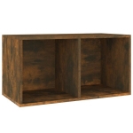 vidaXL vin&uuml;&uuml;lplaatide kapp, suitsutatud tamm 71 x 34 x 36 cm tehispuit