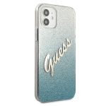 GUESS k&otilde;va &uuml;mbrisega s&auml;delev gradientkirjaga &uuml;mbris iPhone 12 mini 5.4 jaoks, kaitse&uuml;mbrisega